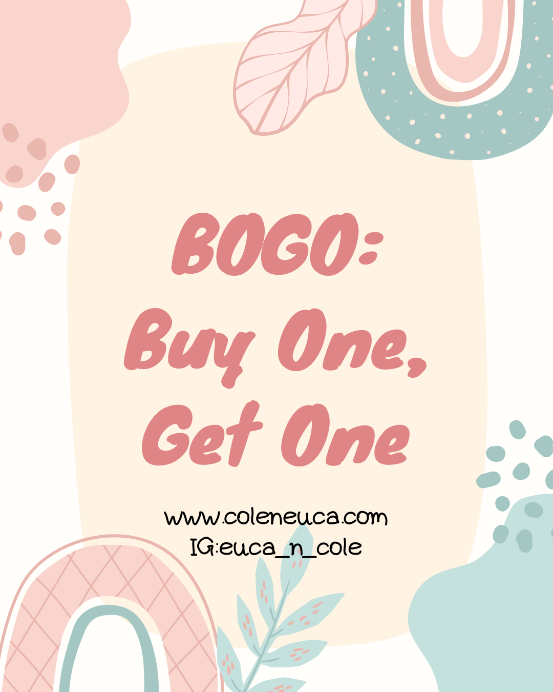 BOGO:兔巫與阿甘週年慶活動